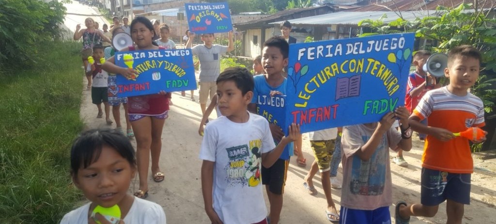 Belén: Niños y niñas del puerto Benavides realizaron campaña de limpieza y Feria del Juego con Ternura